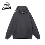Embroidery Custom Quality Gym Sports Polyester Washed Oversize Sweatshirt White
