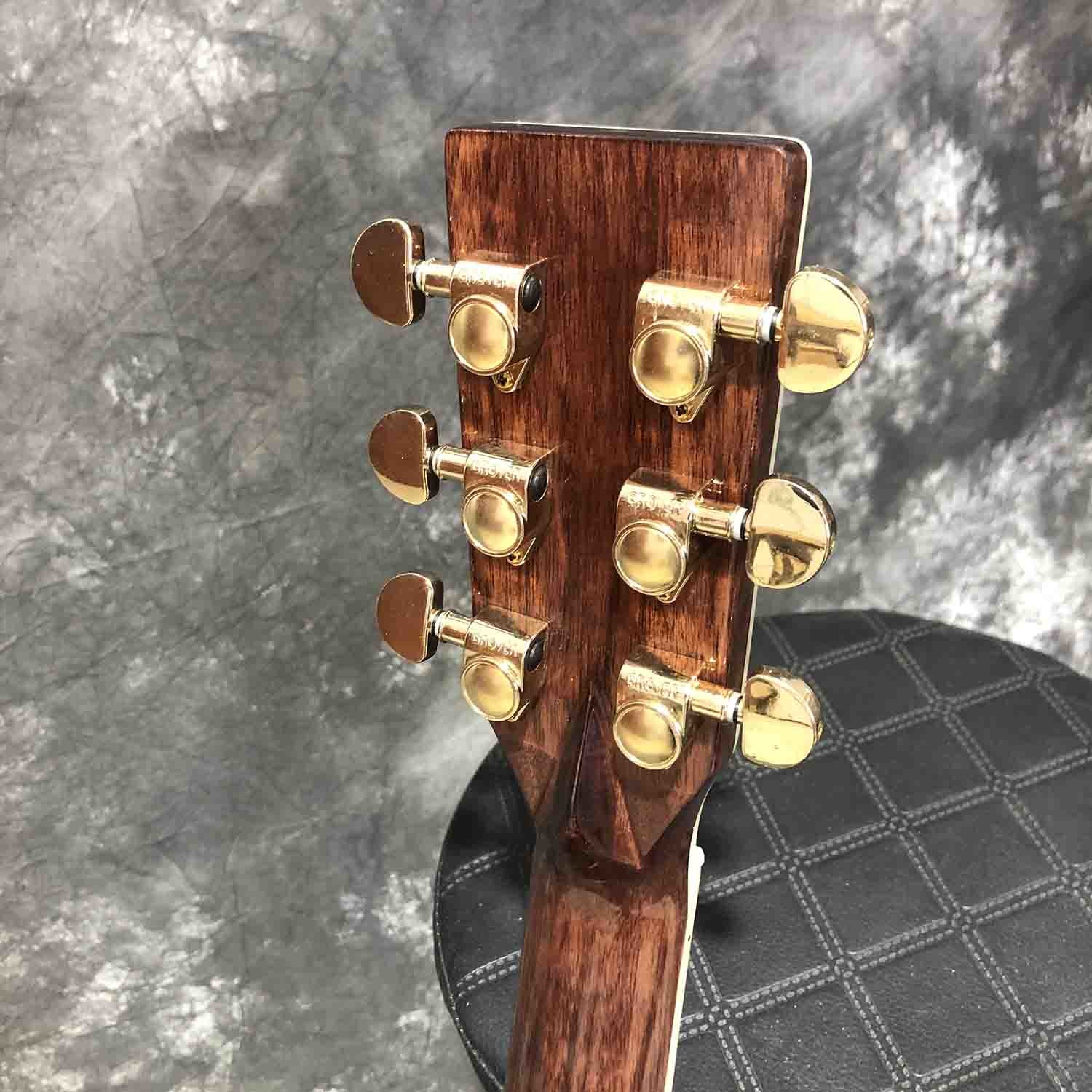 Custom Solid Cedar Top 45c Body Dreadnought Classic Acoustic Guitar with FSM Pickup 301 Hardcase