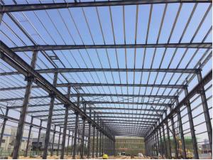 China Clear Span 36m Prefab Hangar Steel Structure Workshop Steel Frame Building factory