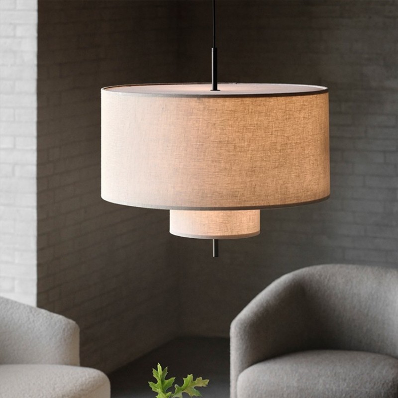 Modern Chinese Style Silk Led Ceiling Chandelier For Living Room Bedroom paper pendant light(WH-AP-569)