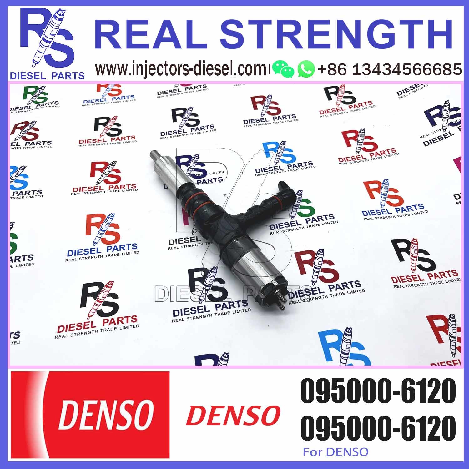 Diesel Common Rail Fuel Injector 095000-6120 For Komatsu PC600 Excavator 6261-11-3100 injector diesel
