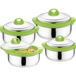Stainless Steel 201 4pcs Thermal Stock Pot Set Large Capacity Lunch Box Modern