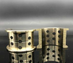 China Embedded Copper Graphite Sleeve Bearings Wear Resistance For Auto Parts factory
