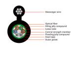 2 Core Custom Fiber Optic Cable Aerial Self Supporting Outdoor Single Mode Fibre