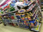 Supermarket Display Racks Metallic Material And Light Duty Style