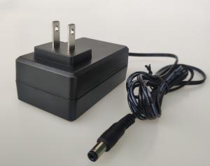 China ETL Certified 24V 2A AC DC Power Adapters Black With US Plug factory