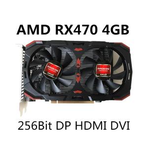 China AMD Radeon RX 470 4GB 128bit Multi Display Video Card 6pin 1216MHz factory