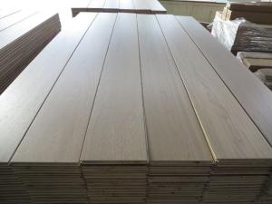 China brushed white stained Russian White Oak Engineered Wood Flooring--premium AB grade factory