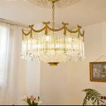 Modern Crystal Pendant Light Indoor Fashion Wedding Popular Style Simple Living