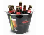 CMYK Tin Ice Bucket Tongs , Galvanized Beer Bucket 5L Volume