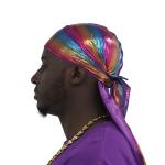 Unisex Head Wrap Wave Cap Women Men Designer Silky Durags