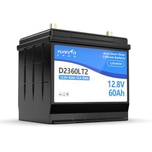 China D23 Car Starting Lithium Battery Auto Car Start Stop Battery LiFePo4 Battery CCA 900A factory