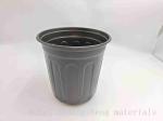 Series 8 Black plastic plant pot BN210
