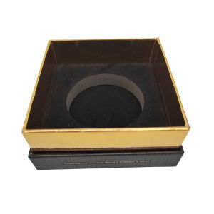 Luxury Packaging Fragrence Custom Rigid Paper Box With Gold Foil