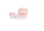 50ml Luxury Pink Essential Oil / Essence Glass Dropper Bottle For Cosmetic