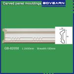 Polyurethane Carved wall mouldings/ chair rails/ white primed color customized
