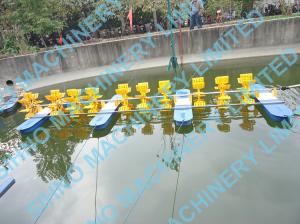 China 10 Impellers Long Arm Diesel Engine Paddle Wheel Aerator，Multi-impellers aerator factory