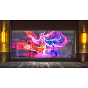 China P20 LED Transparent Film Screen 5V Wireless Roll Up LED Display For Shopping Mall Animation factory