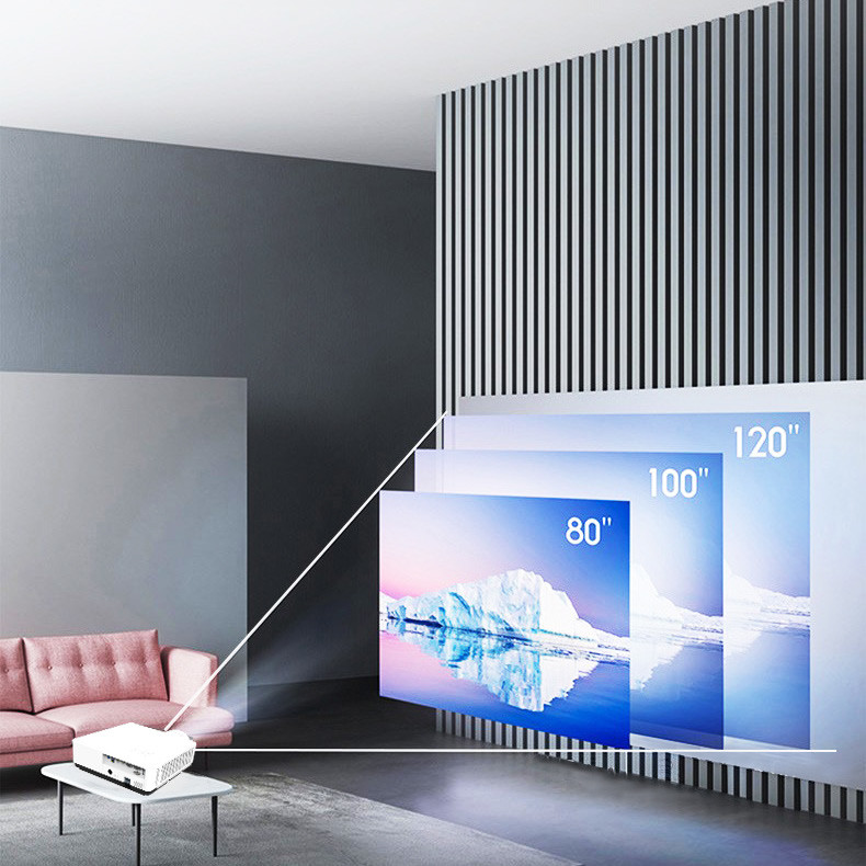 Dynamic Laser Tv Projector 4k Short Throw Gaming Projector 5500 Lumen WXGA Resolution