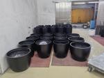 China Wholesale Round Shape Fiberglass Flower Pots GRP Planter Box For Outdoor