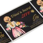 Waterproof Self Adhesive Sticker Labels Wine Bottle Custom Logo Printing