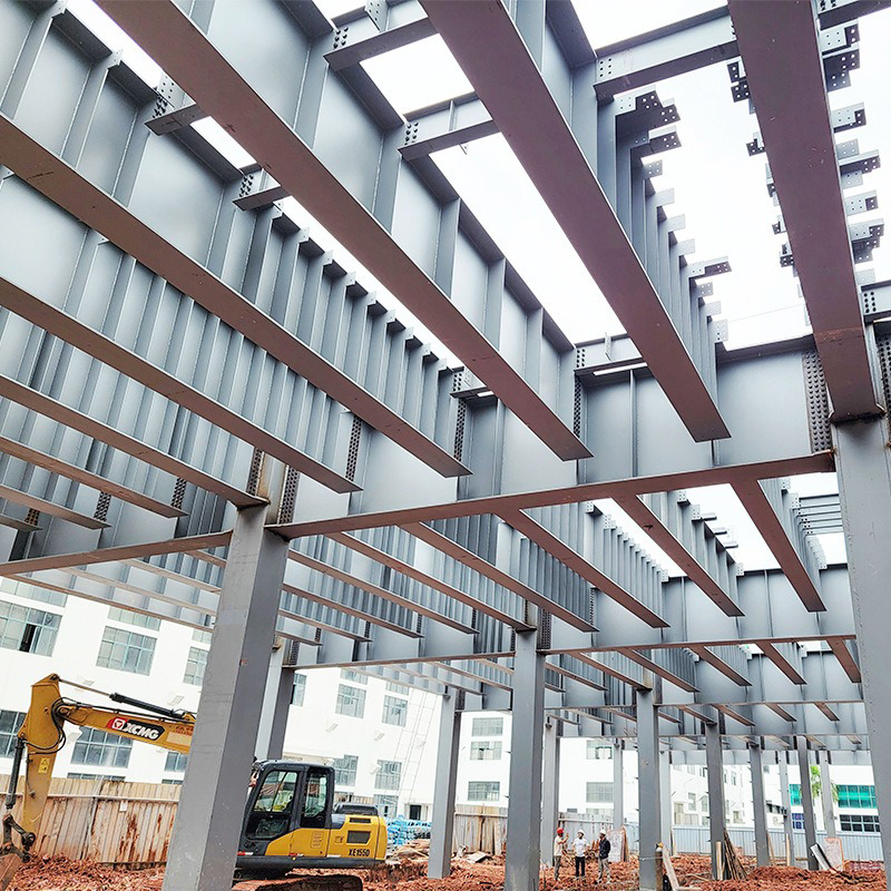Quick and Easy Installation Customized Color Prefabricated Warehouse Steel Structure Building with Steel Door