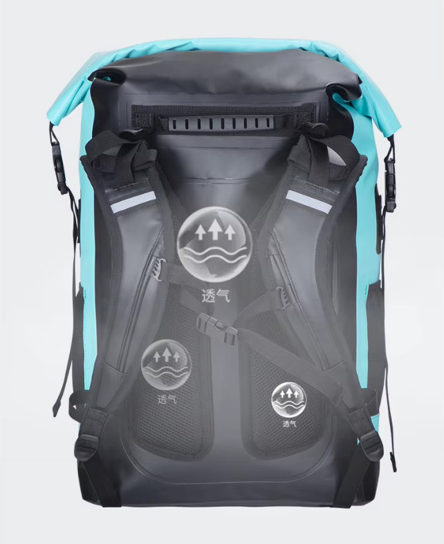 PVC Outdoor Sports Backpack 30L Waterproof Hiking Bag Heavy Duty Multi-functional Camping Hiking