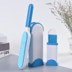 China ABS Plastic Pet Hair Remover Brush With Self Cleaning Base factory