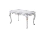 Noble Classical Solid Marble Dining Table , Restaurant Dining Table