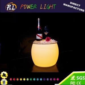 China Color changing Plastic LED Coffee Table factory
