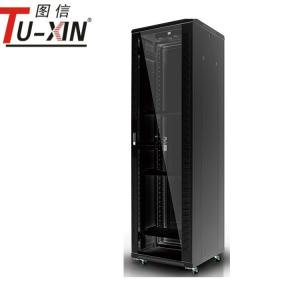 China Height 42u 19 Inch Server Rack Network Equipment Cabinet With Glass Door factory