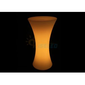 China PE Plastic Unique LED Cocktail Table With Rechargeable Battery Operated factory