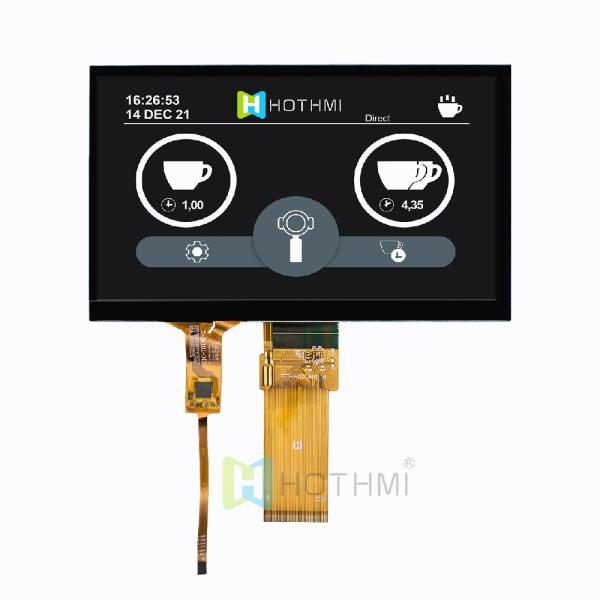 7.0 inch 800x480px TN Sunlight Readable Capacitive -20~70℃ Working temperature