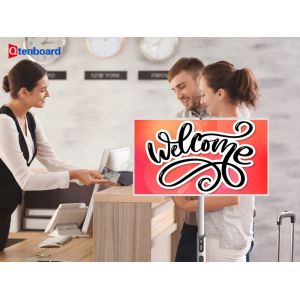 China Qtenboard Portable TV Tablet The Ultimate Contactless Concierge Solution with 3-9H Battery Life and Wide Screen Support on sale