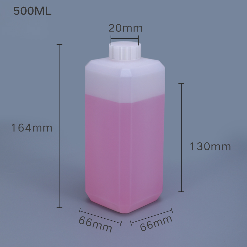 500ml Translucent Medicine Polylab HDPE Reagent Bottle Small Mouth