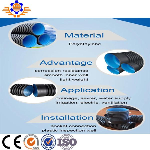 380V Plastic Pipe Extrusion Machine PP PE Tube Extruder Pvc Pipe Manufacturing