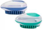 11*7.5*6CM Pet Wash Brush Plastic Dog Washing Brush Tool