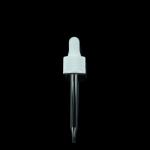 20/410 Dispensing Plastic Bottle Cap Nitrile Dropper White Dropper Caps For