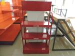 Red Engine Oil Display Light Duty Storage Rack Custom Logo 440mm Width