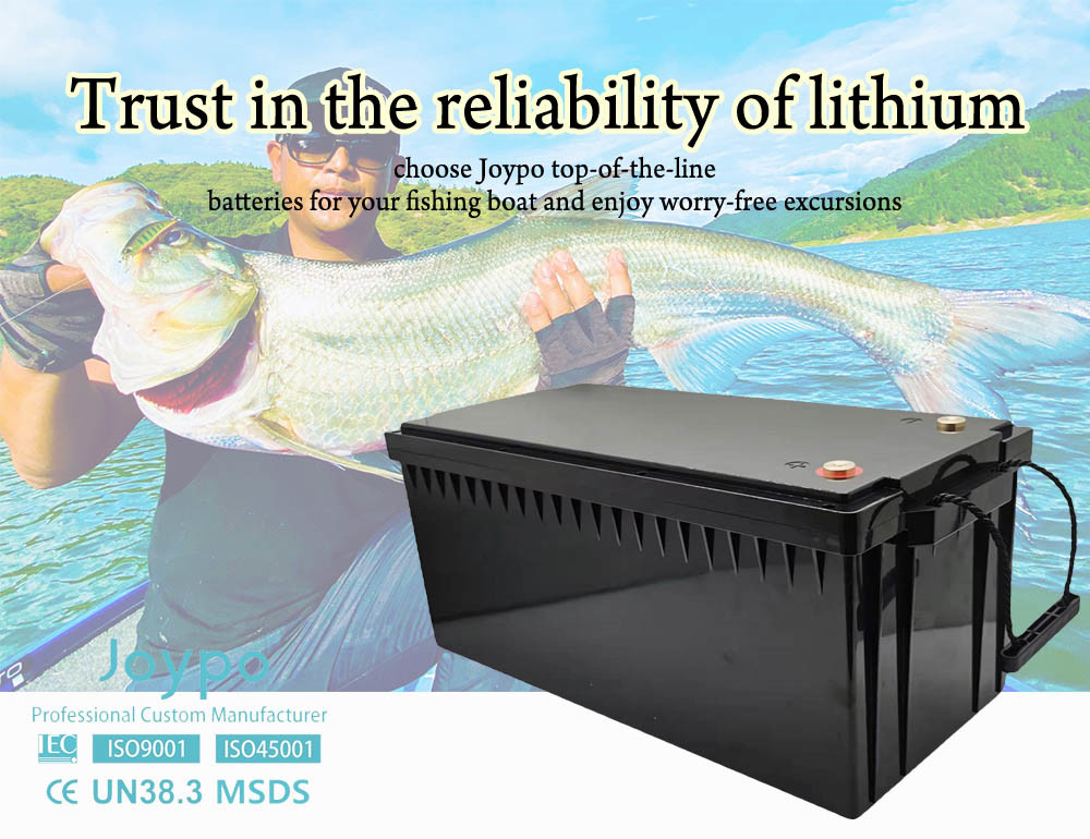 12V Lithium Deep Cycle Battery 100Ah 200Ah LiFePO4 For Marine Solar