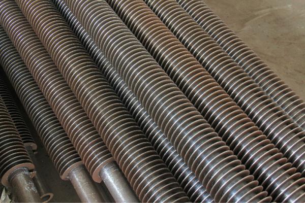 Boiler Spare Parts Heat Exchanger Solid Spiral Fin Tube For Economizer ASME