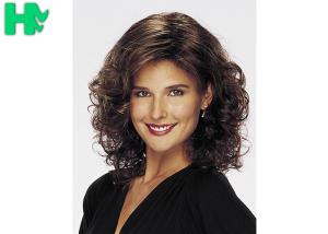 China No Lace Synthetic Hair Wigs Heat Resistant Fiber Curly Wave For Women factory