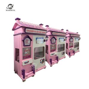 Automatic Pink Cotton Candy Vending Machine Dispensing Method 100-260V