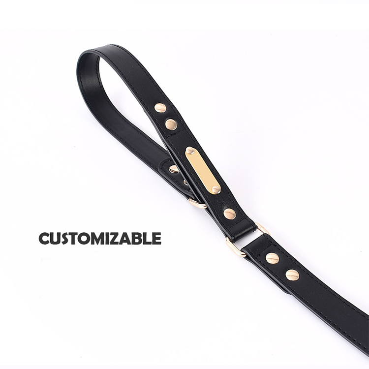 Hands Free Dog Leash And Collar , Leather Dog Leads And Collars