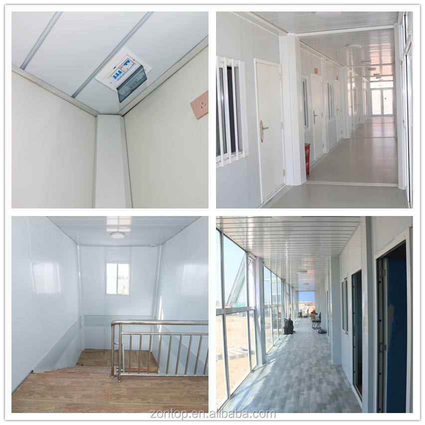 Zontop China Luxury Two Story Prefabricated Modular Home Container House