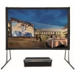 Fast Fold Mobile 120 inch projection screen for indoor / outdoor events