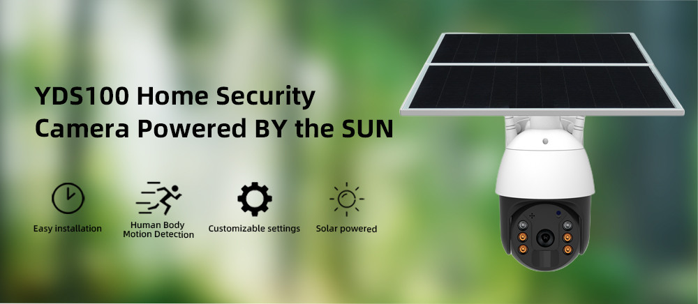 PIR Motion Detection 4G PTZ Camera 2MP Metal Case 20W Solar Panel Security Camera