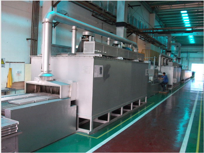 45m3/H Nitrogen Consumption Aluminum Brazing Furnace 1000mm Width Mesh Belt