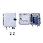Indoor / Outdoor 12 Cores FTTH Splitter Box Wall - Mounted Installation