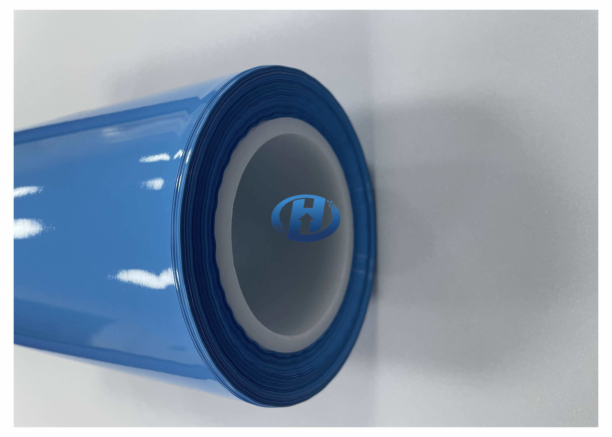 120 μm Blue HDPE Film UV Cured Silicone Coating Film Without Silicone Transfer No Residuals